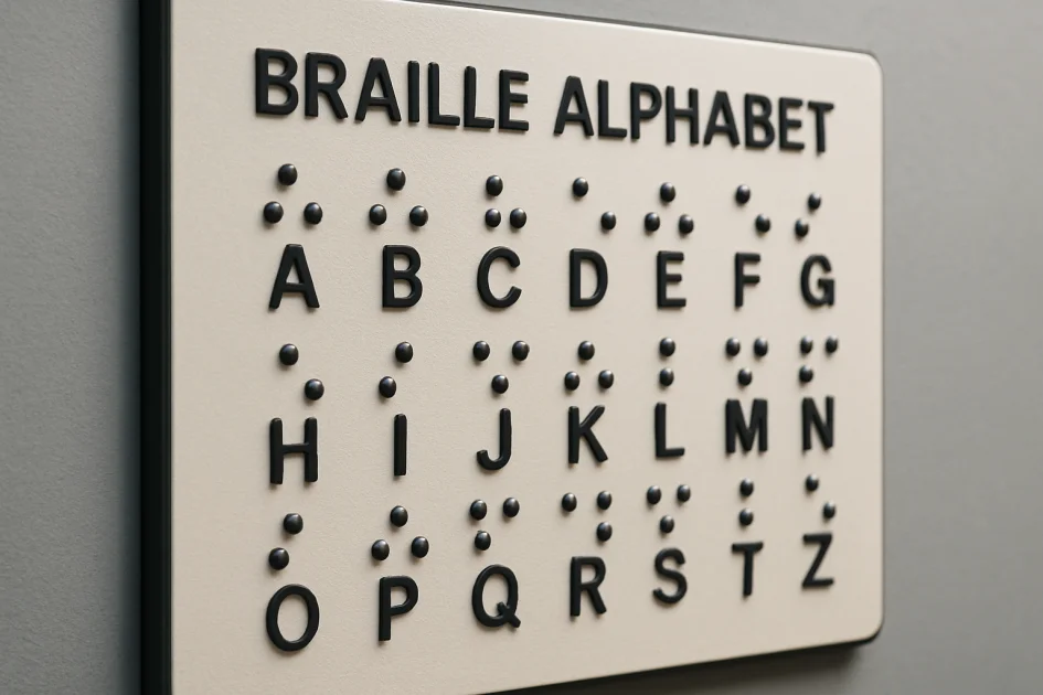 Braille Alfabesi Kabartma UV