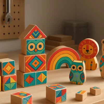 UV Baskı ile Ahşap Oyuncak Üretimi: Huş Üzeri Baskı ve MDF Baskı ile Güvenli, Dayanıklı Oyuncaklar