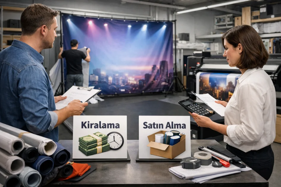 Backdrop Kiralama mı Satın Alma mı? Kurumsal Etkinlikler İçin Karar Rehberi