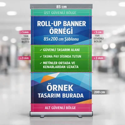 Roll Up Ölçüleri ve Baskı Dosyası
