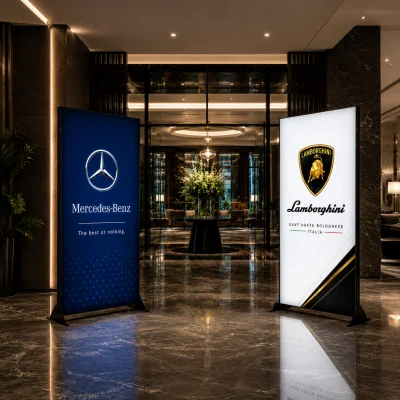 80x180 cm Ayaklı Lightbox LED Display