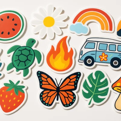 Sticker Çıkartma Yapışkanlı Kağıt Baskısı ve Kesimi