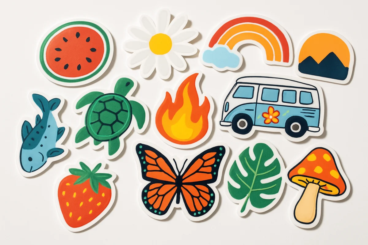 Sticker Çıkartma Yapışkanlı Kağıt Baskısı ve Kesimi