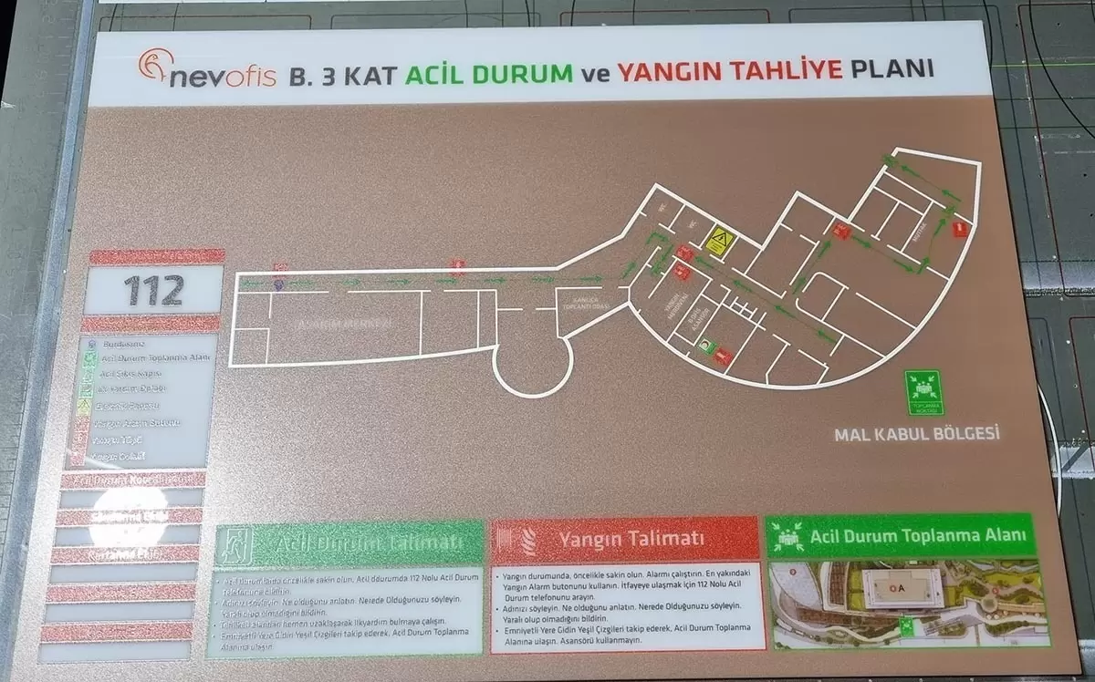 Braille Alfabesi Kabartma UV