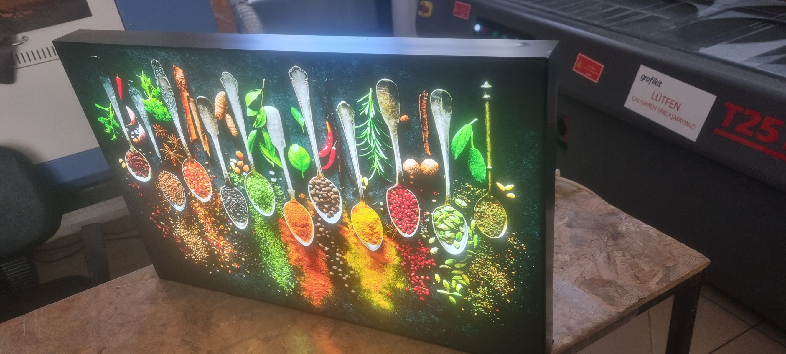 Lightbox Işıklı Kumaş Tabela