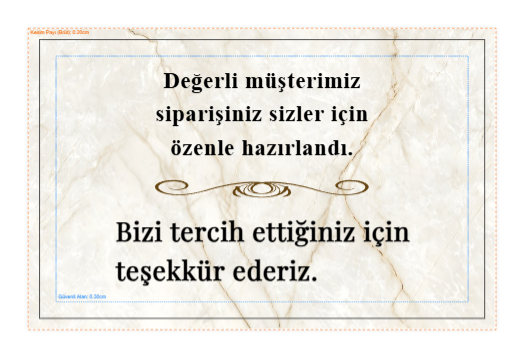 8 x 5 cm 300 gr Kuşe